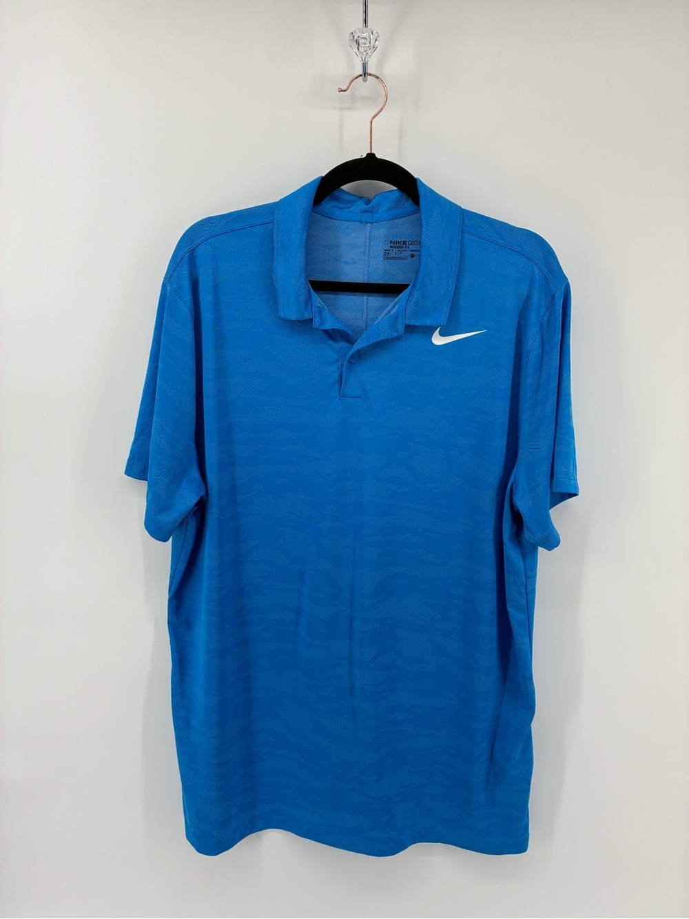 Nike Golf Modern Fit Men’s Blue Dri-FIT Polo Shirt